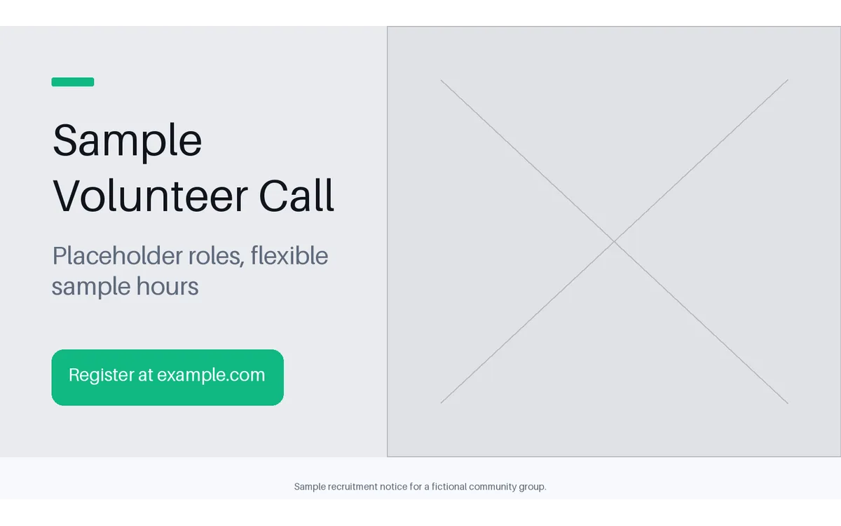 Volunteer Call Header detail preview