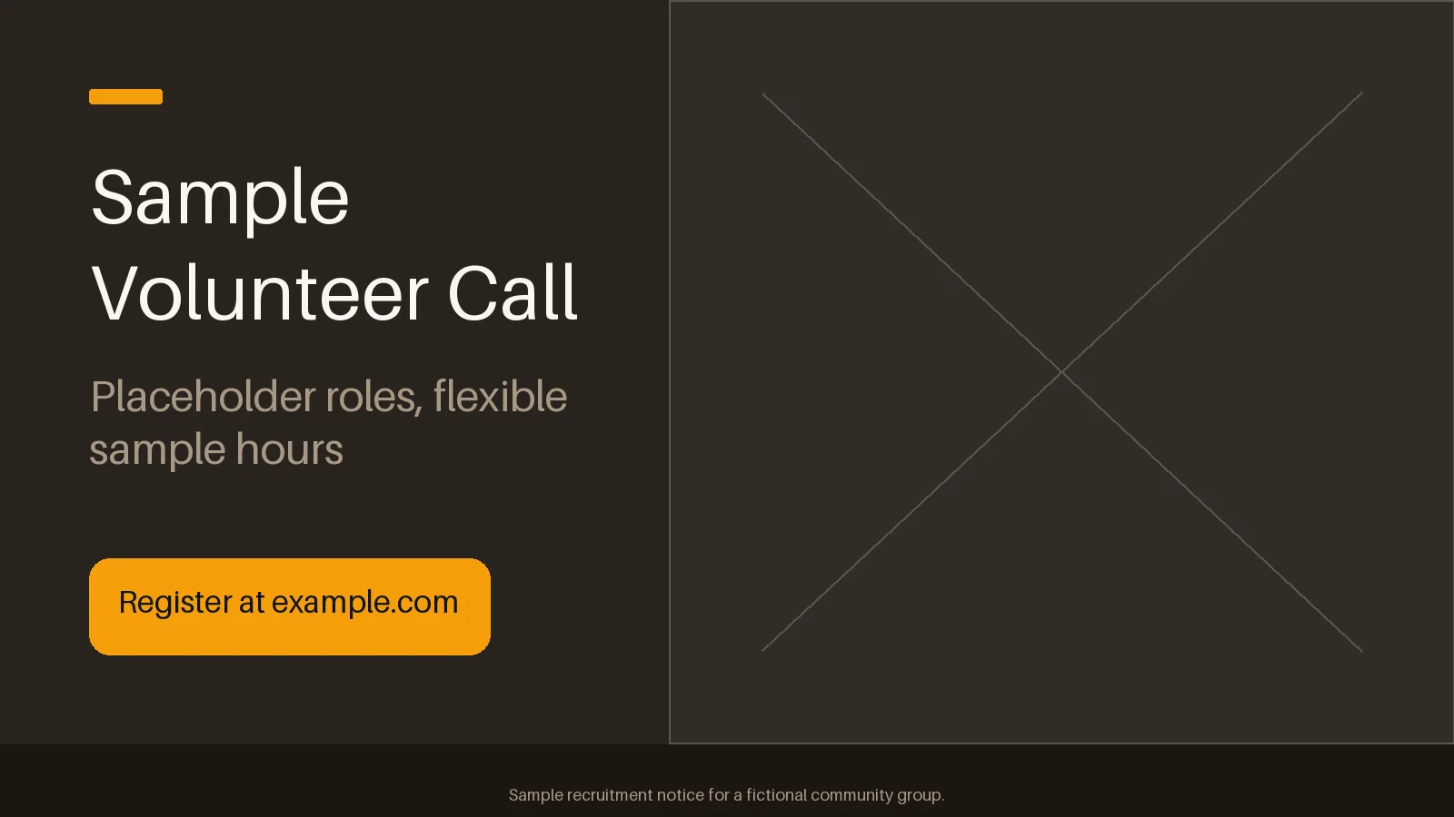 Volunteer Call Header variant 1