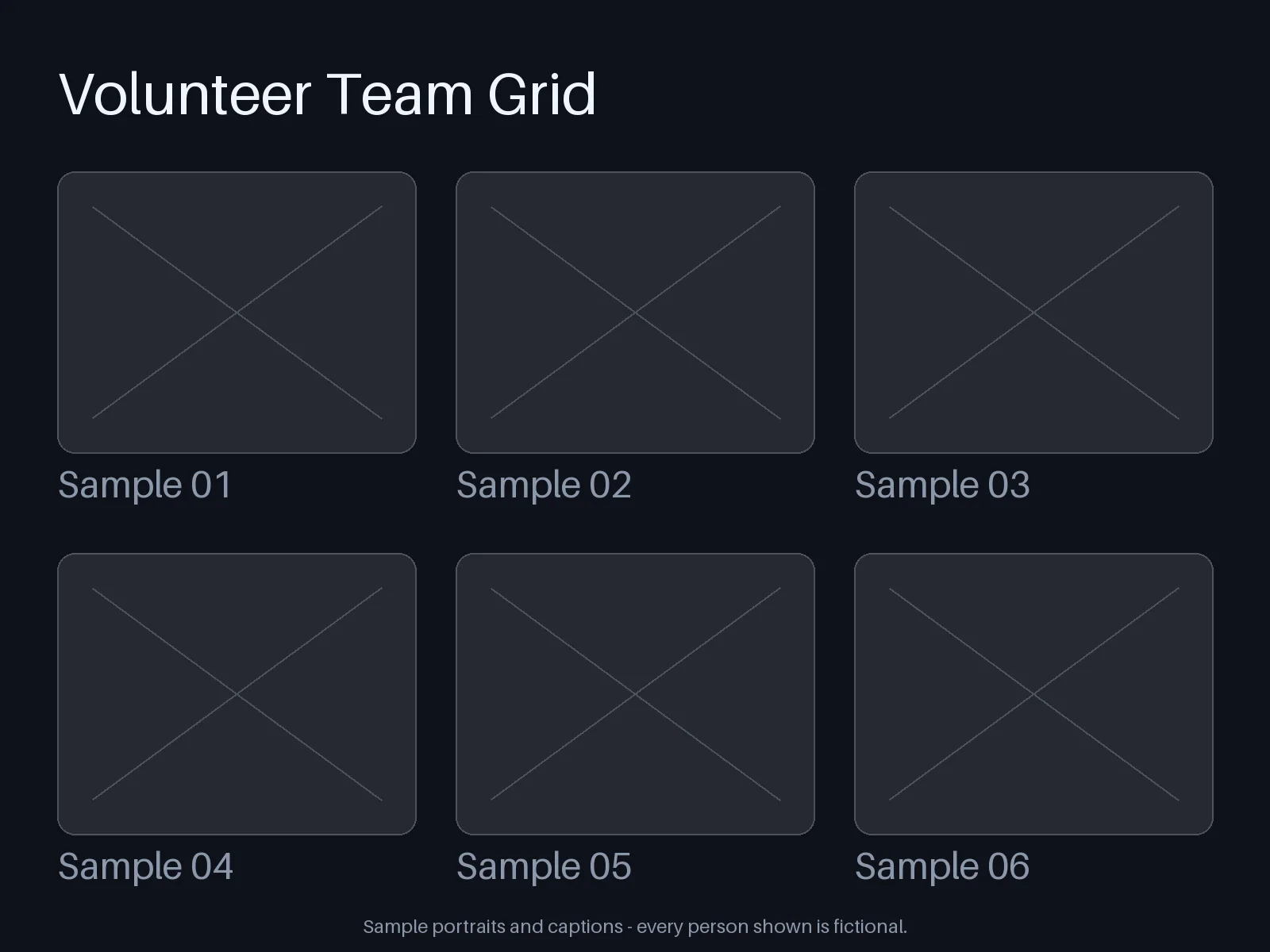 Volunteer Team Grid variant 1