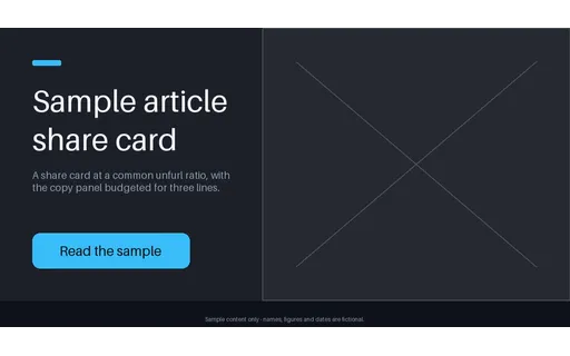 Article Share Hero template preview
