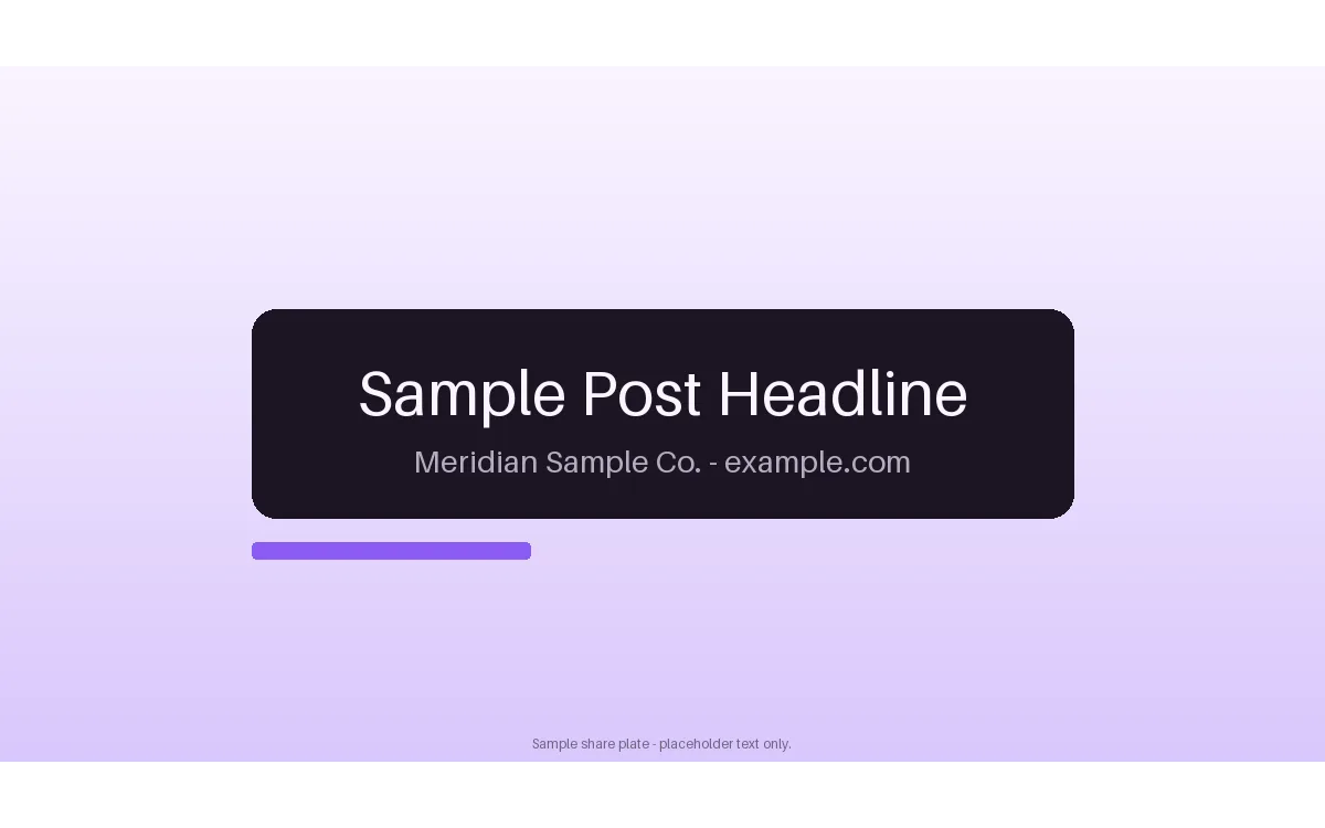 Article Share Plate detail preview