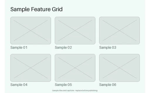 Feature Grid Module template preview