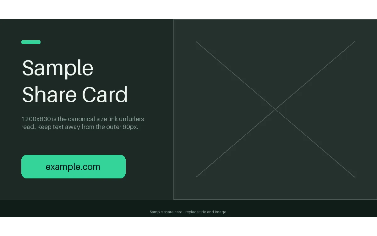 Link Share Card detail preview