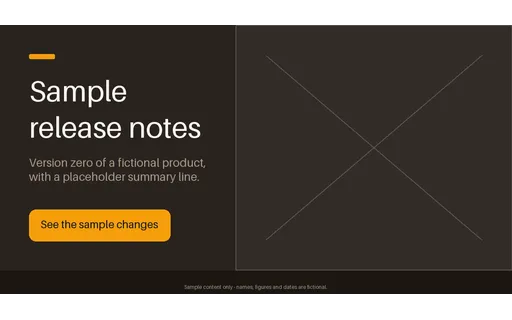 Release Note Share Card template preview