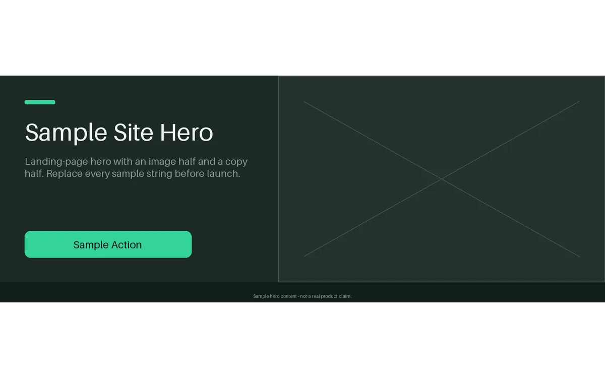 Site Hero Banner detail preview