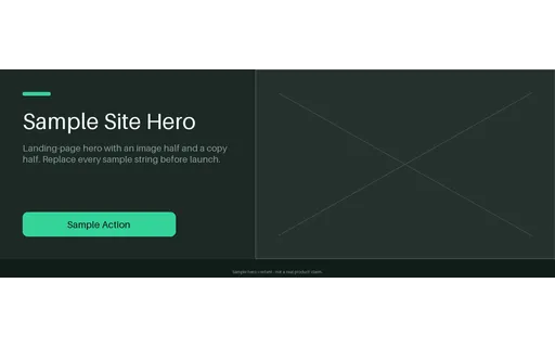 Site Hero Banner template preview