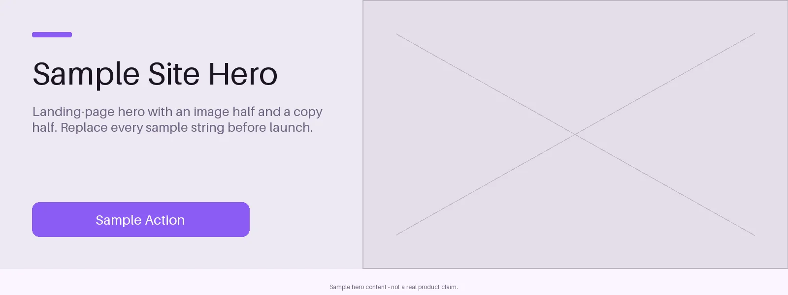 Site Hero Banner variant 1