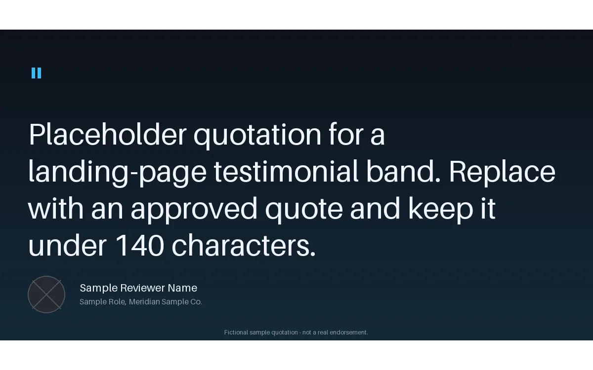 Testimonial Web Module detail preview