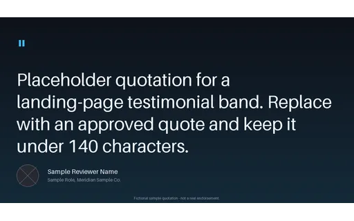 Testimonial Web Module template preview