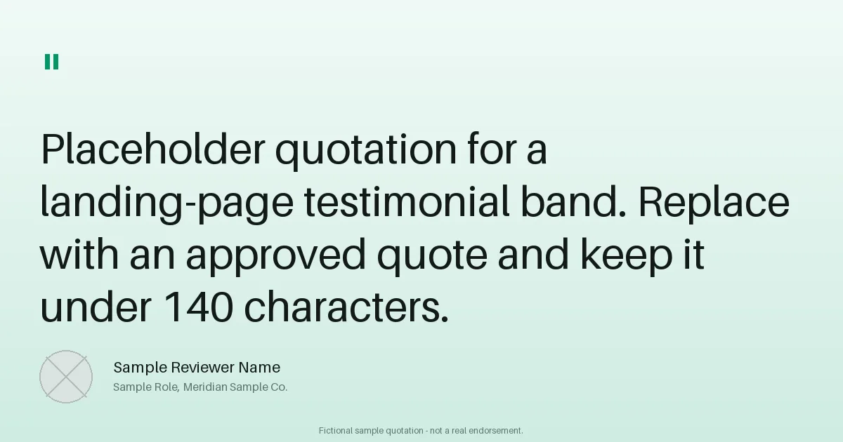 Testimonial Web Module variant 1