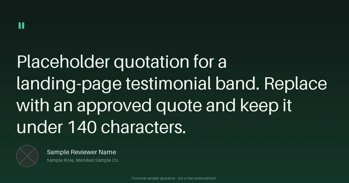 Testimonial Web Module variant 2
