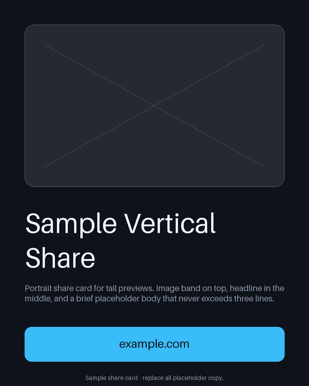 Vertical Share Card variant 1
