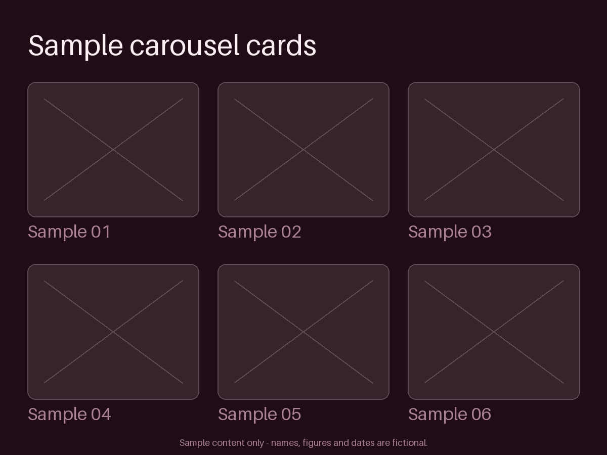 Carousel Card Grid canonical preview