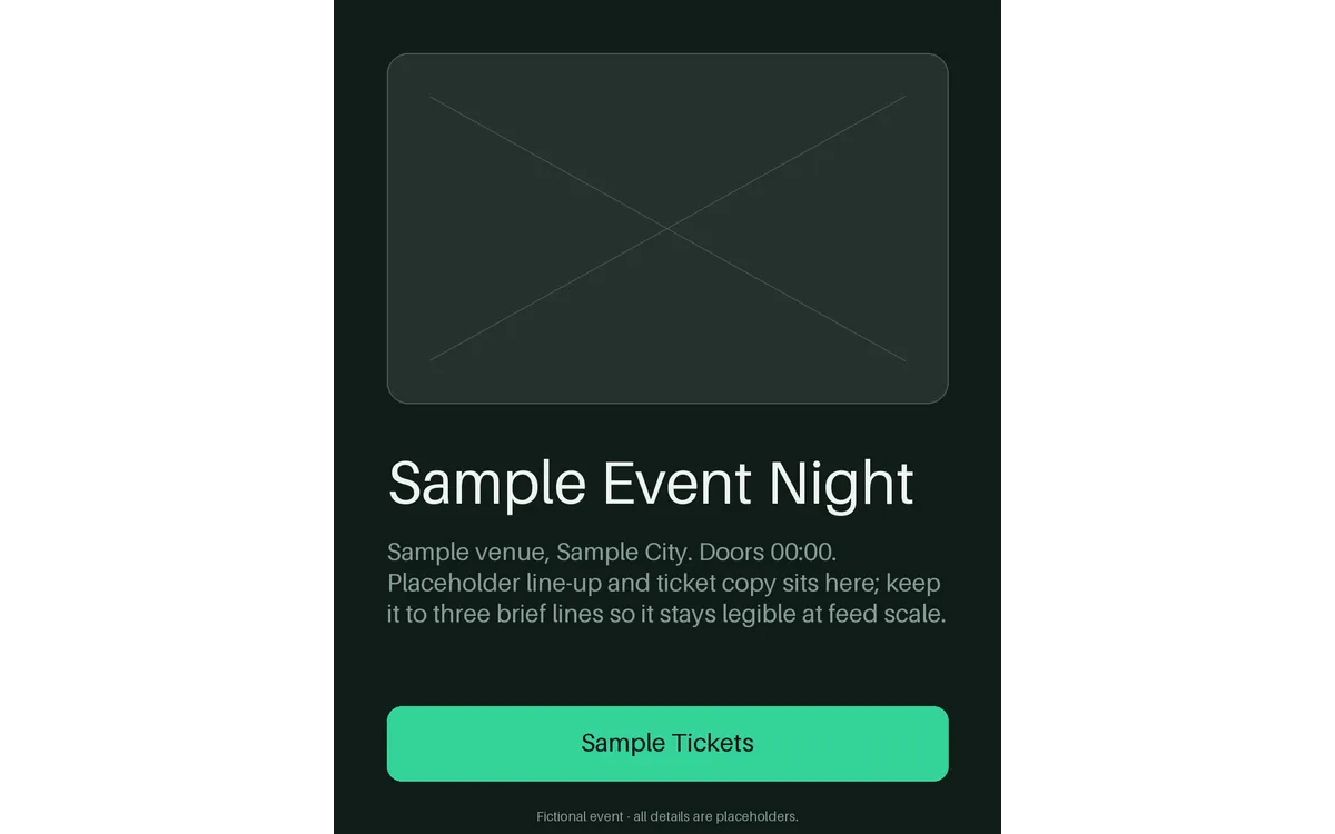 Event Promo Frame detail preview