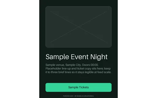 Event Promo Frame template preview