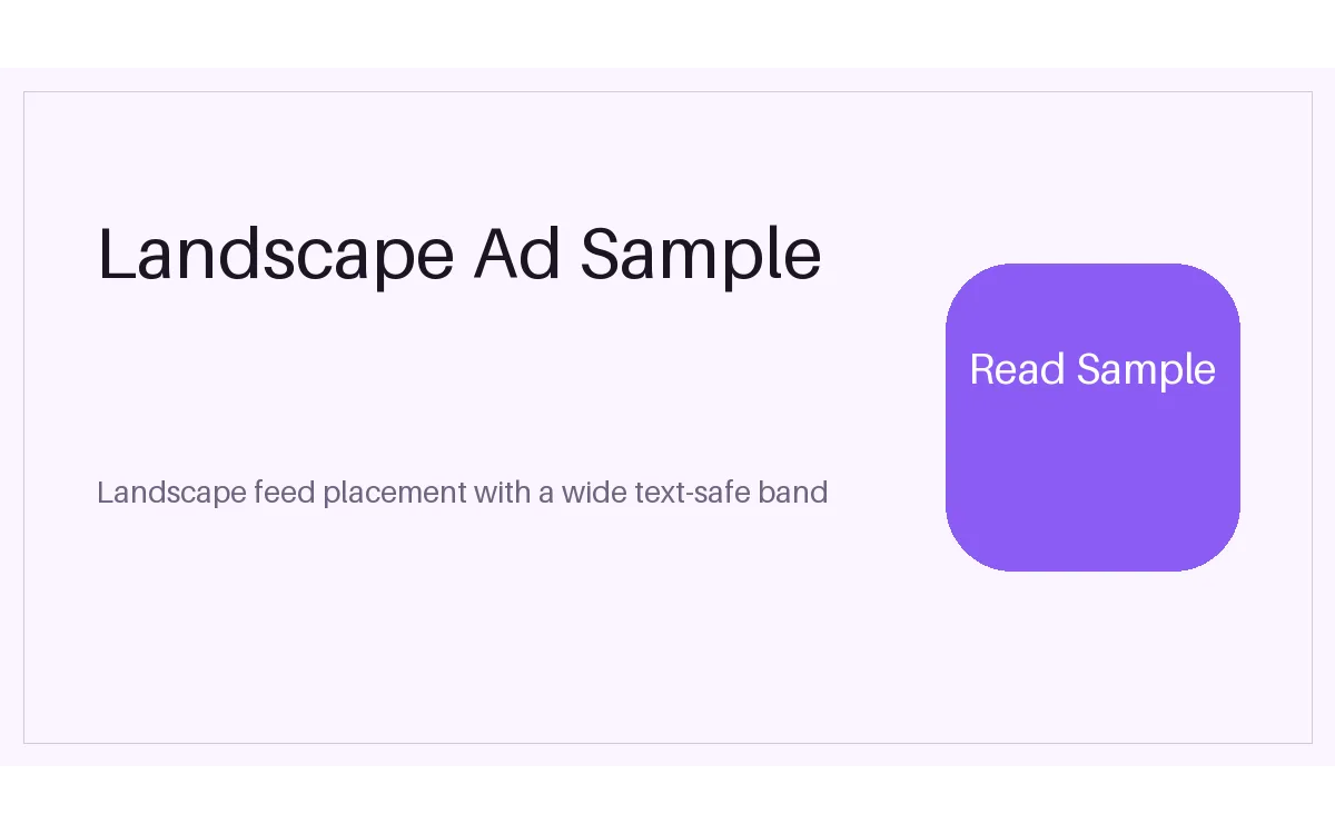 Landscape Feed Ad detail preview