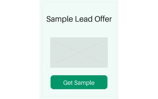 Lead Capture Promo Card template preview