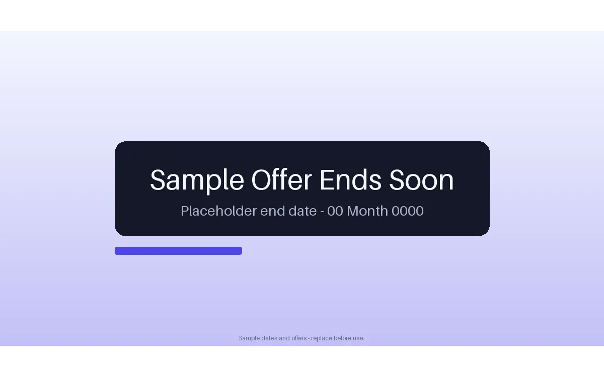 Offer Countdown Plate detail preview