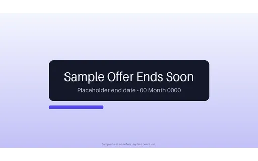 Offer Countdown Plate template preview