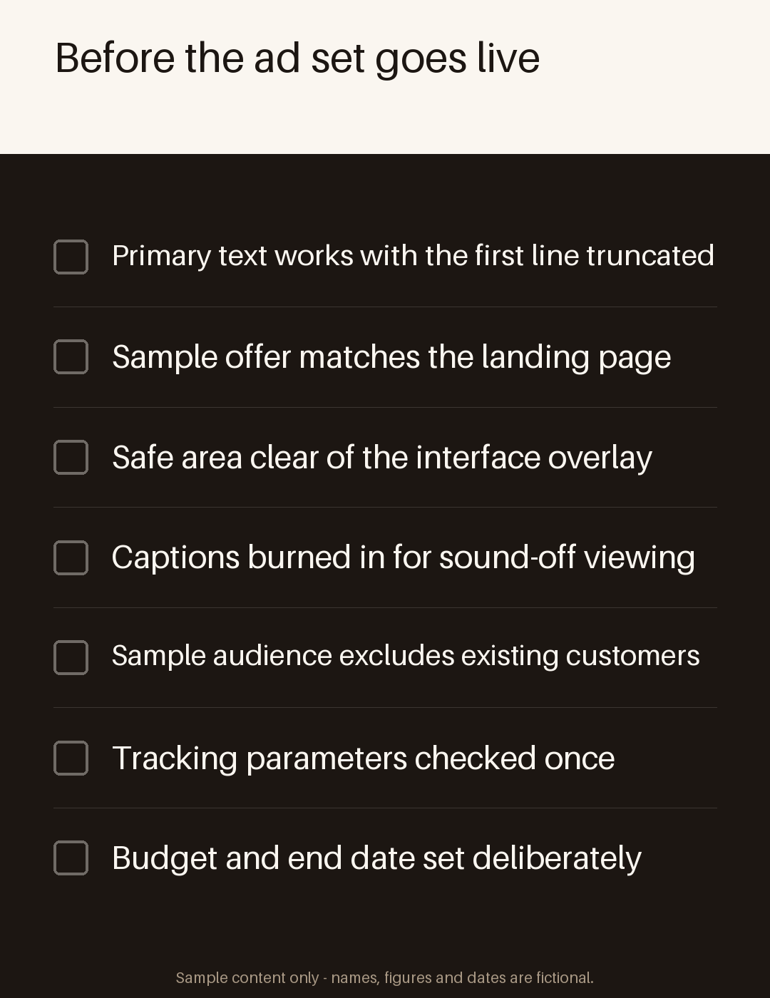 Paid Social Checklist canonical preview