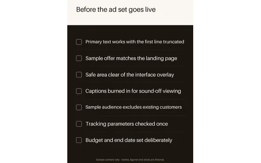 Paid Social Checklist template preview