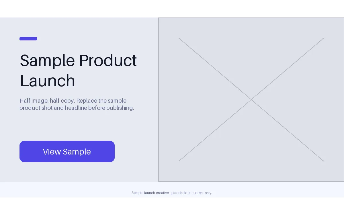 Product Launch Hero detail preview