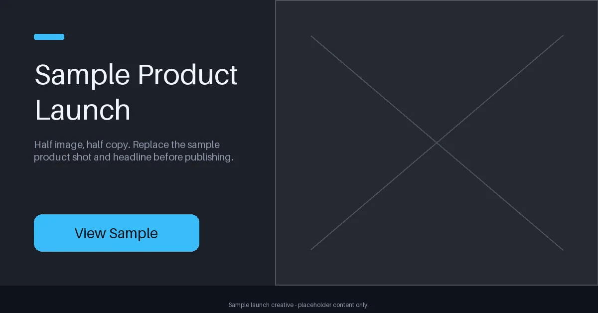 Product Launch Hero variant 1