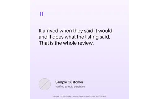 Social Proof Quote template preview
