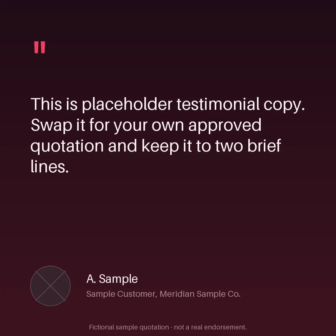 Testimonial Ad Card variant 1