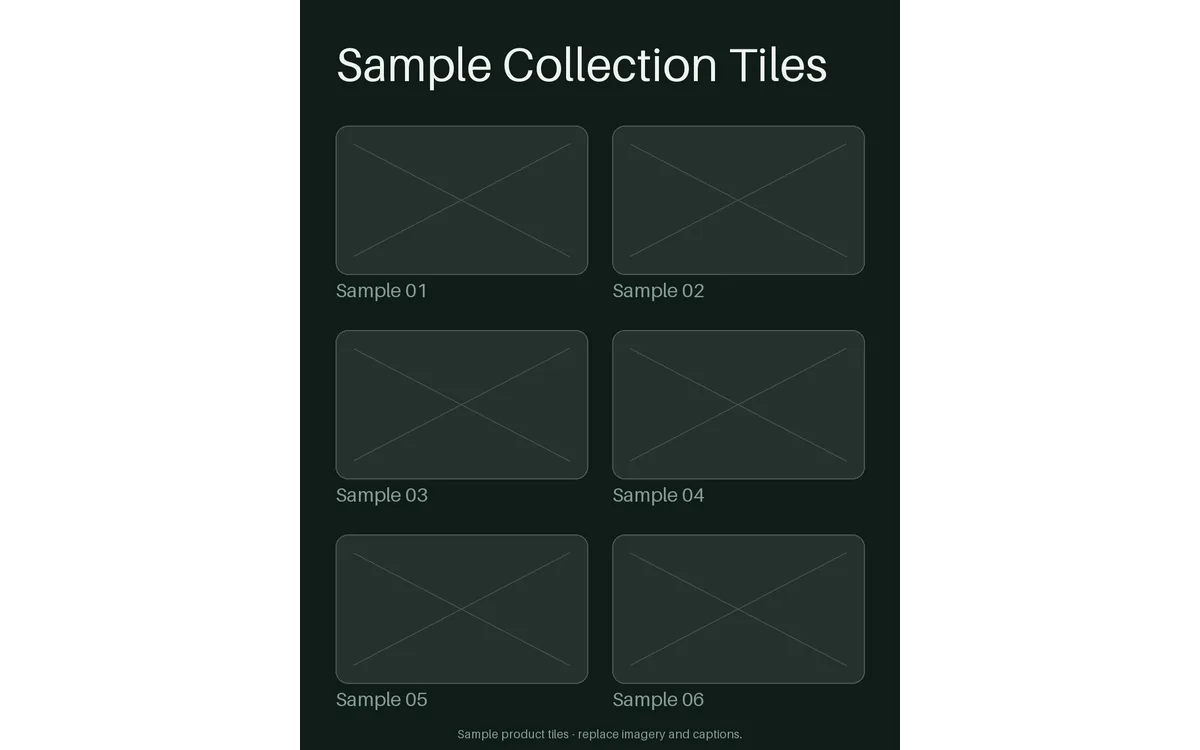 Vertical Carousel Tiles detail preview