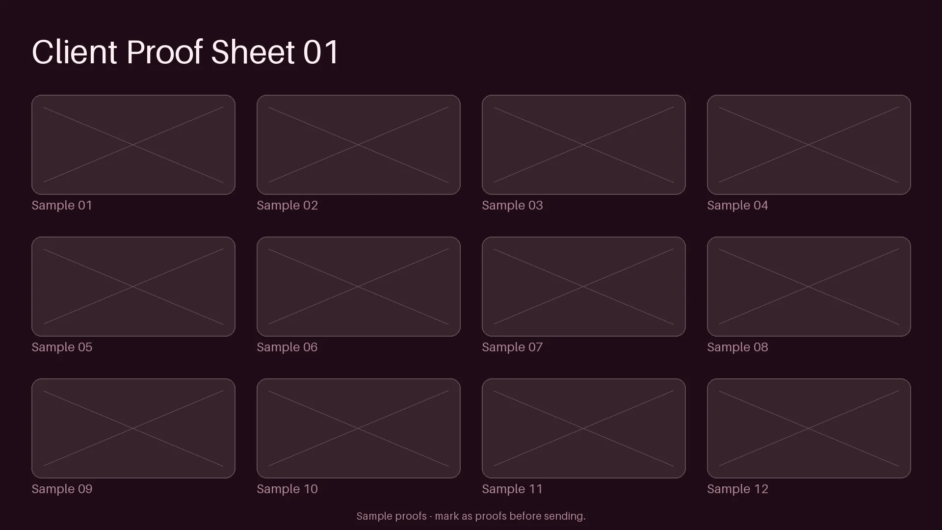 Client Proof Sheet variant 2