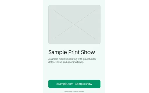 Exhibition Print Poster template preview