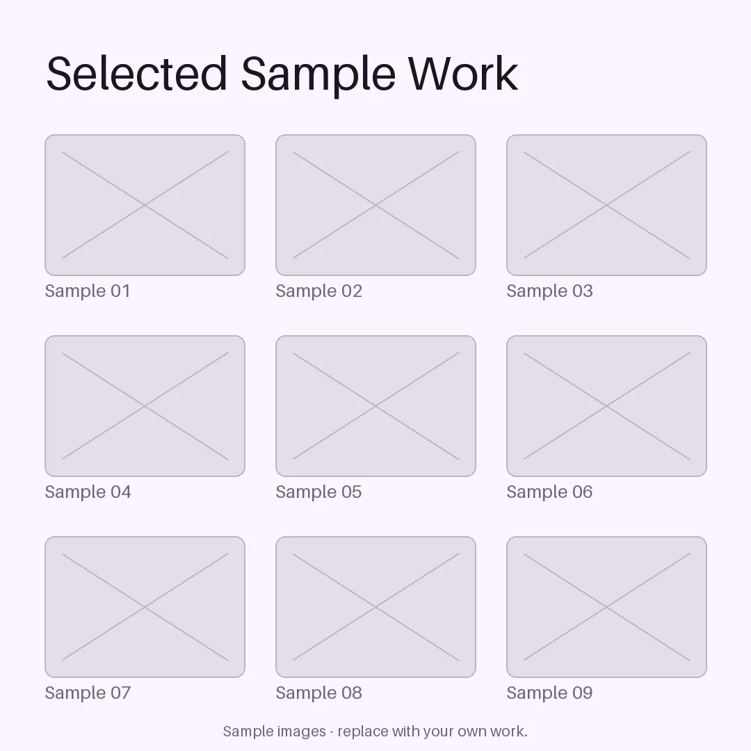 Nine-Up Portfolio Grid variant 1