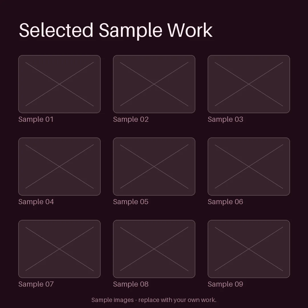 Nine-Up Portfolio Grid variant 2