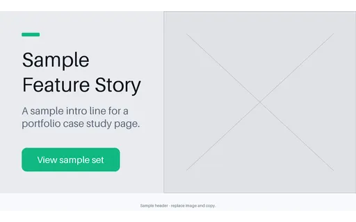 Portfolio Feature Header template preview