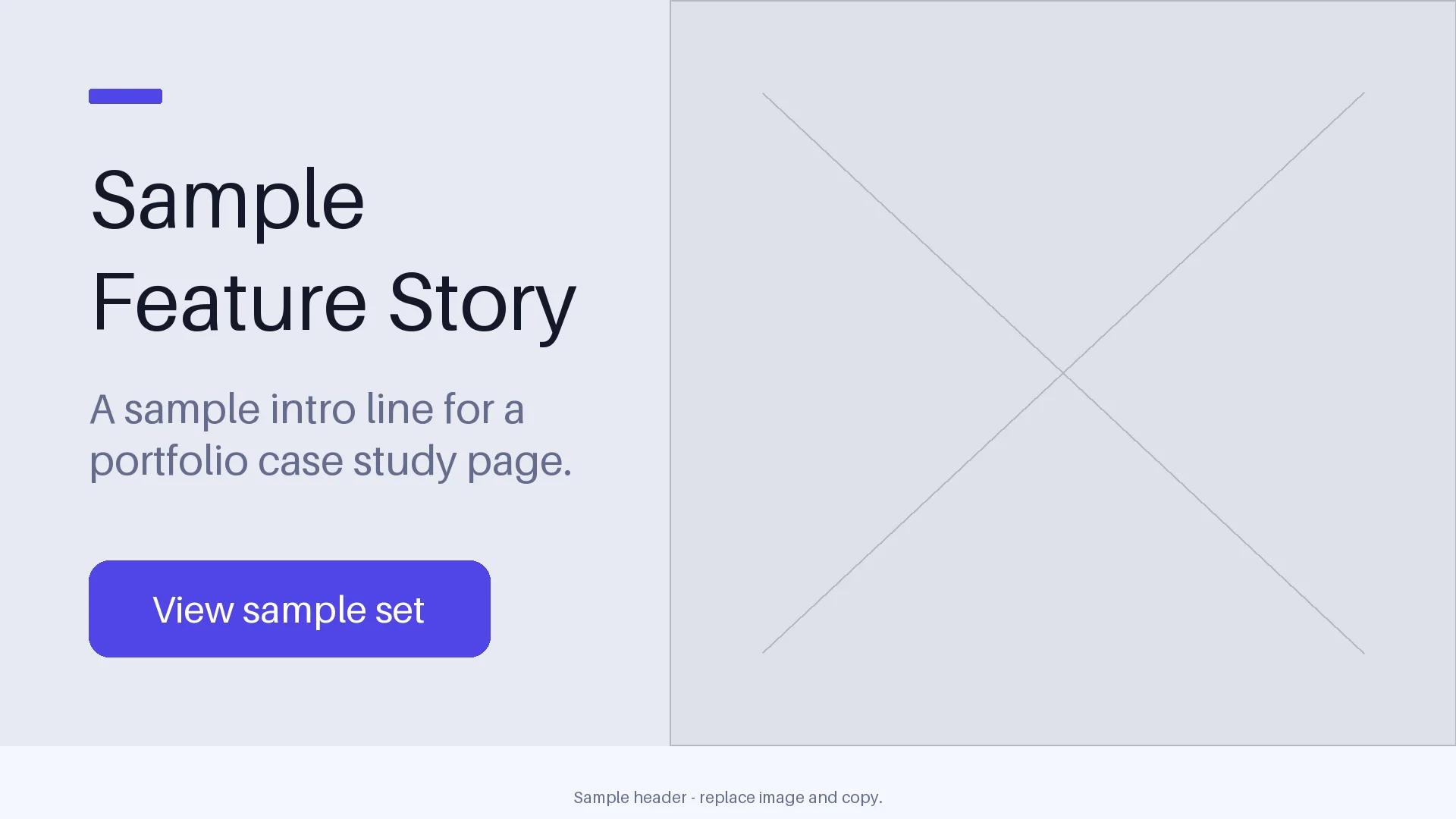 Portfolio Feature Header variant 2