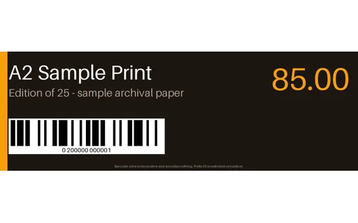 Print Edition Label template preview