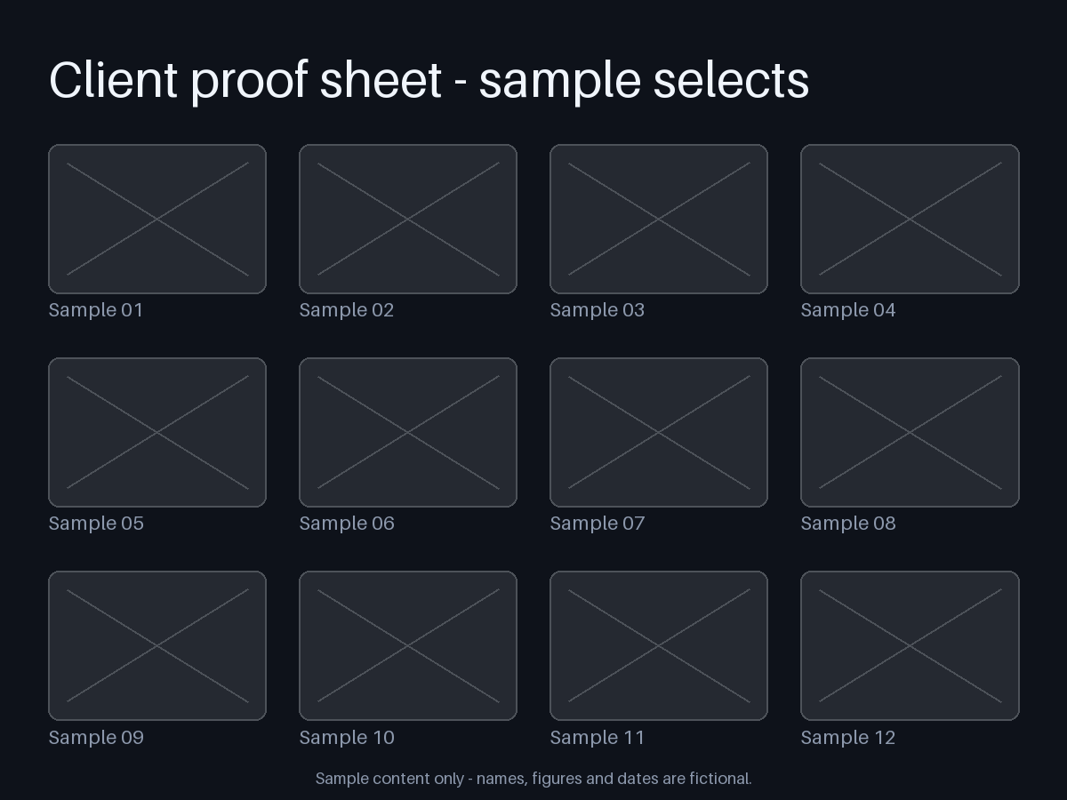 Proof Sheet Grid canonical preview