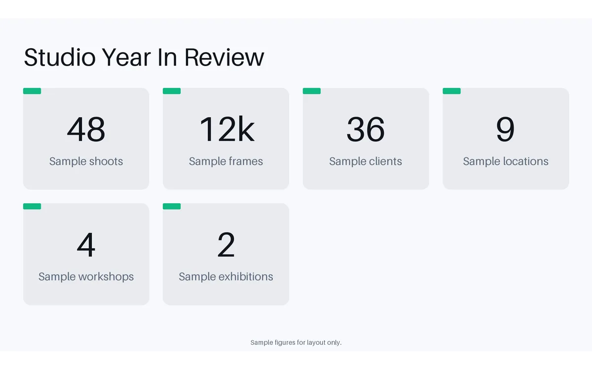 Studio Year In Review detail preview