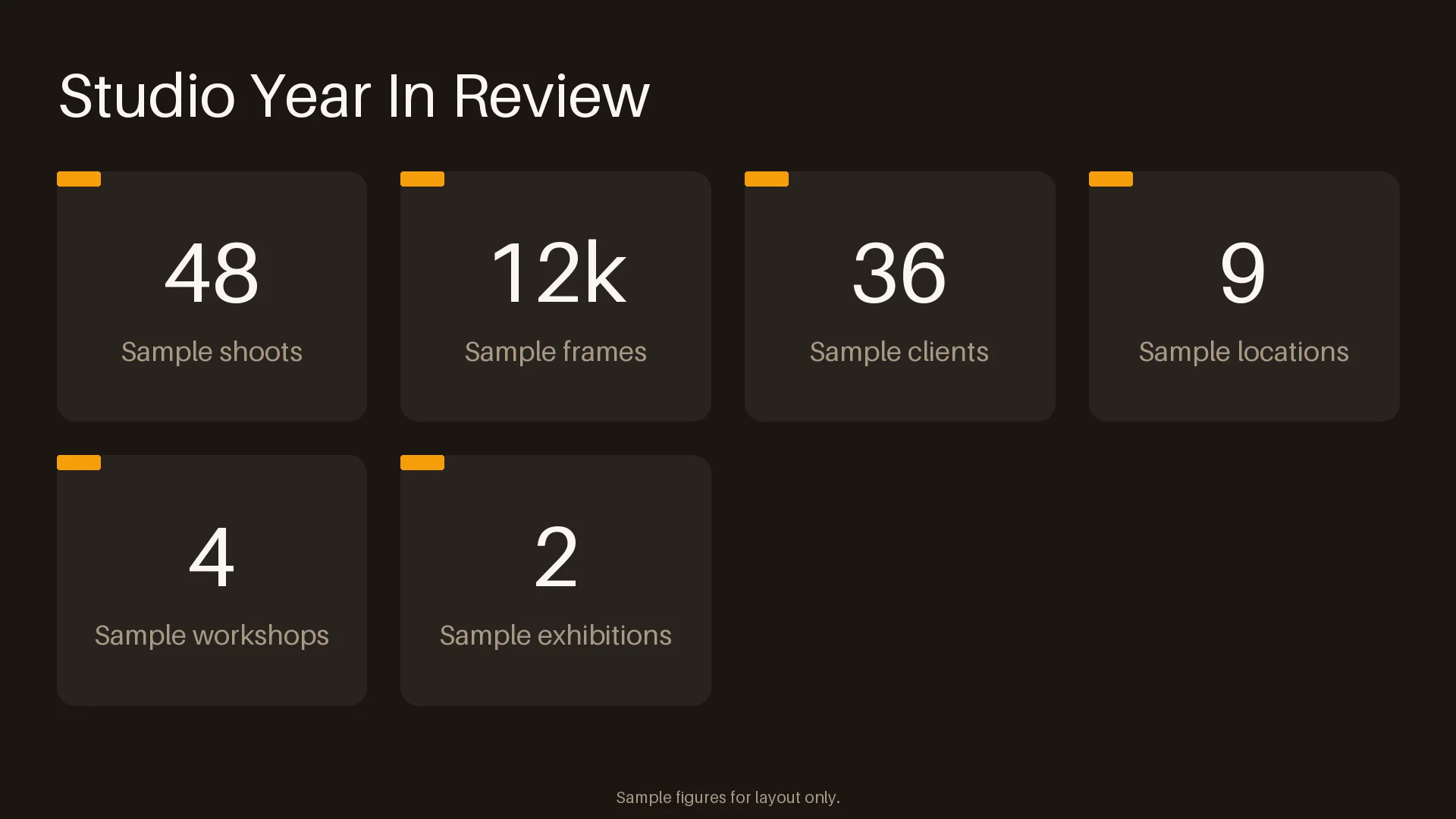 Studio Year In Review variant 1