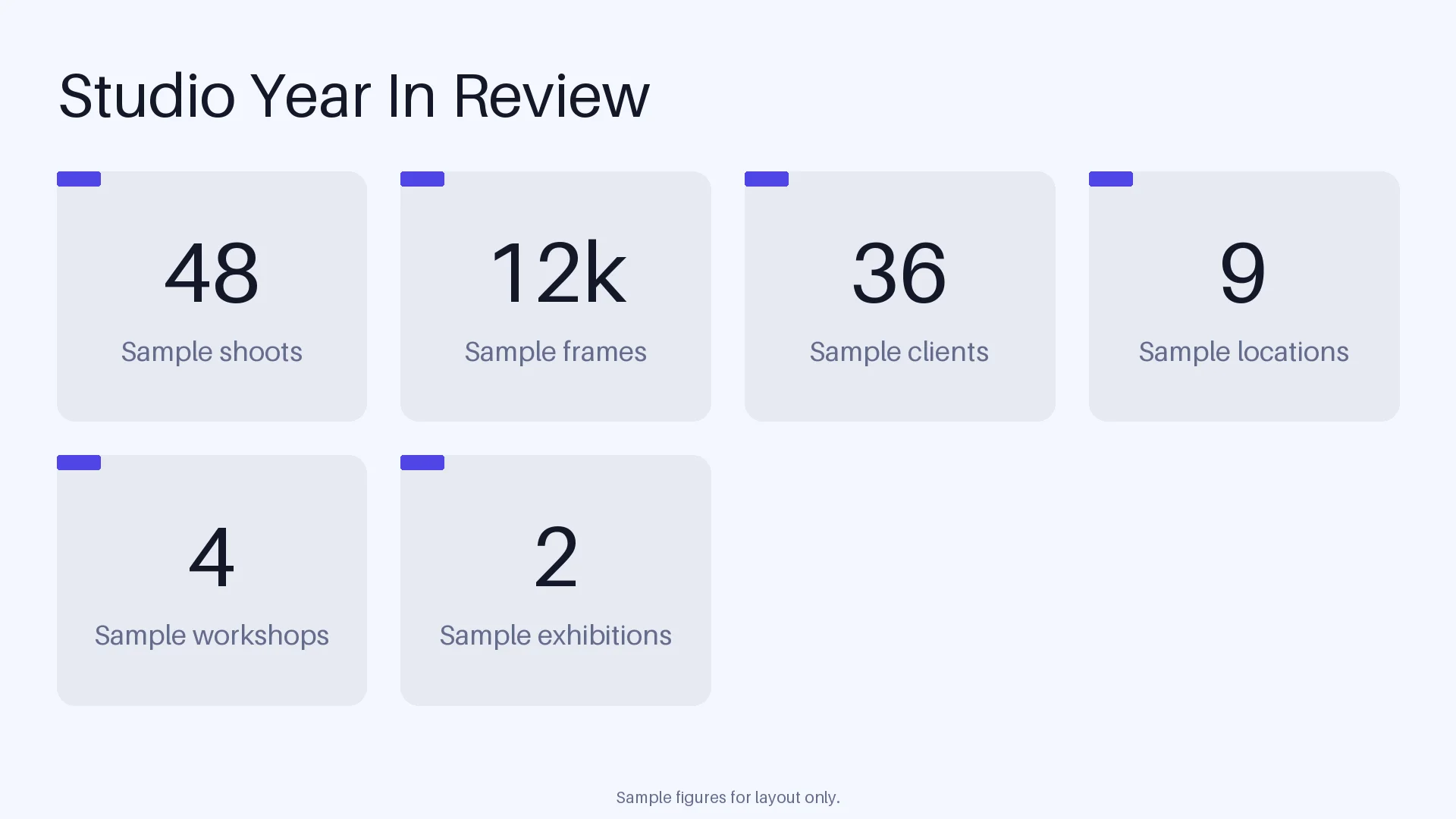 Studio Year In Review variant 2