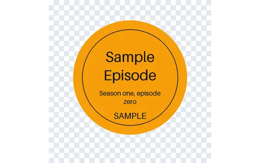 Episode Artwork Badge template preview