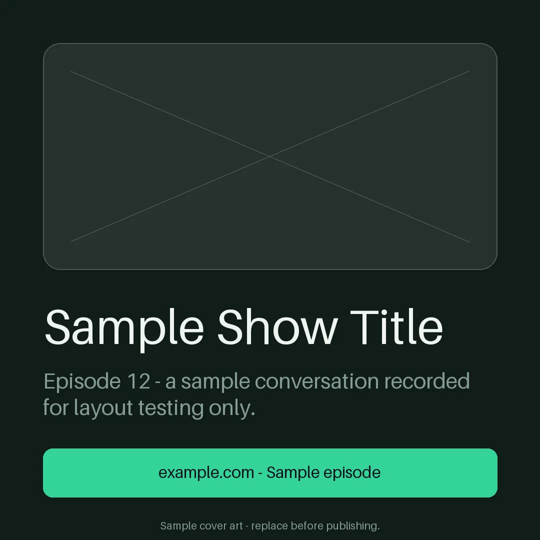 Episode Cover Art Plate variant 2