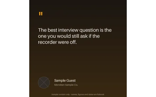 Episode Quote Clip template preview