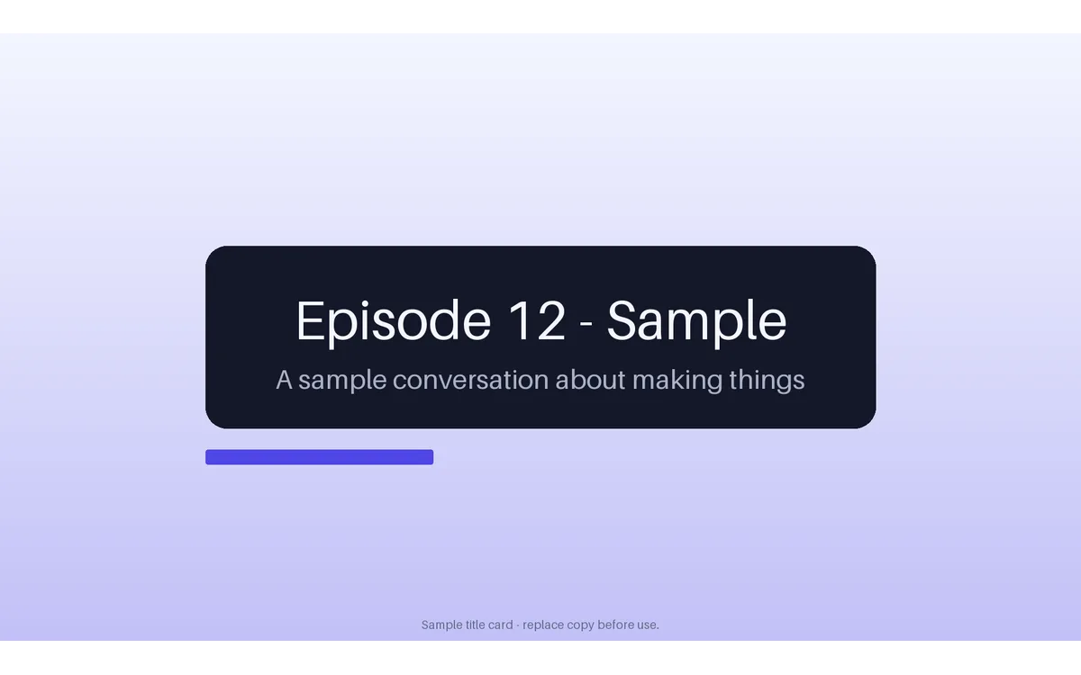 Episode Title Card detail preview