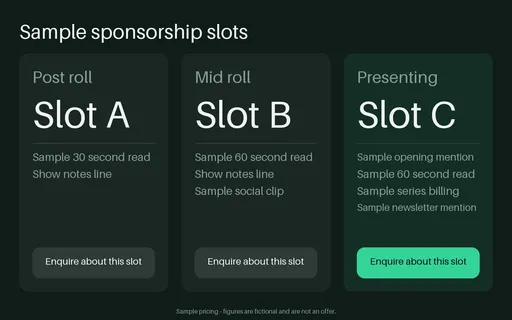 Network Slot Tiers template preview