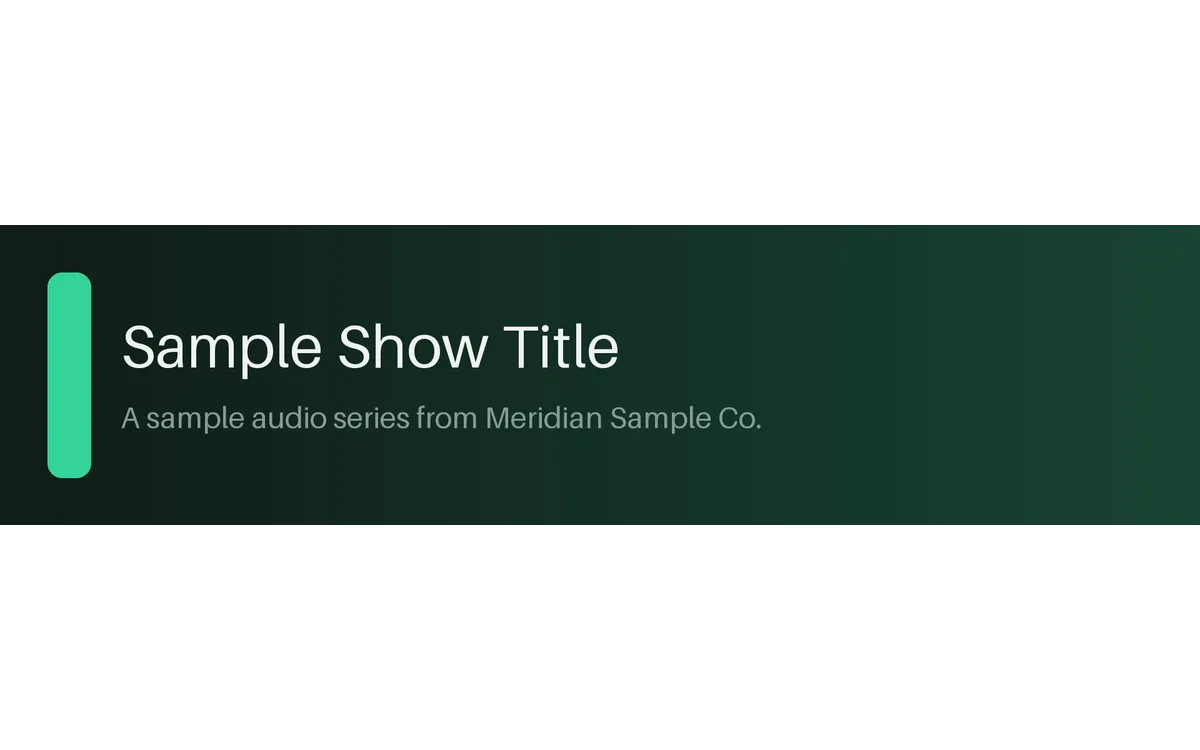 Wide Show Channel Banner detail preview