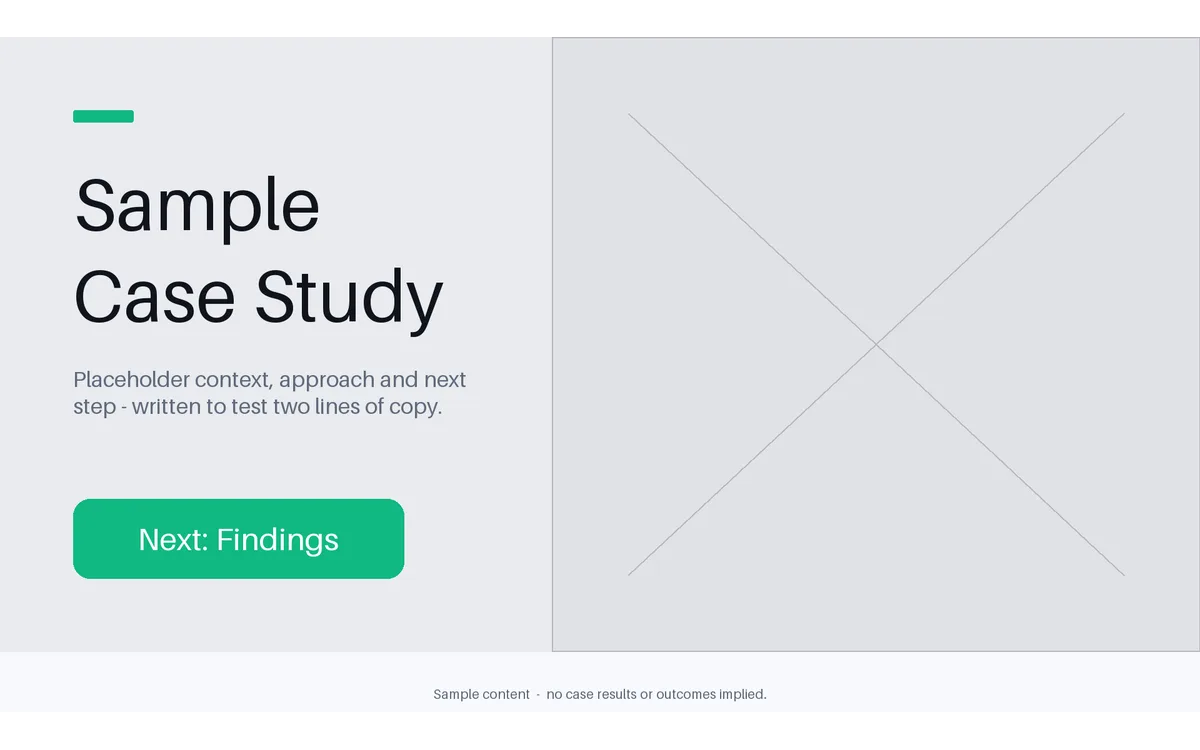 Case Study Split Slide detail preview