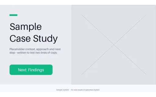 Case Study Split Slide template preview