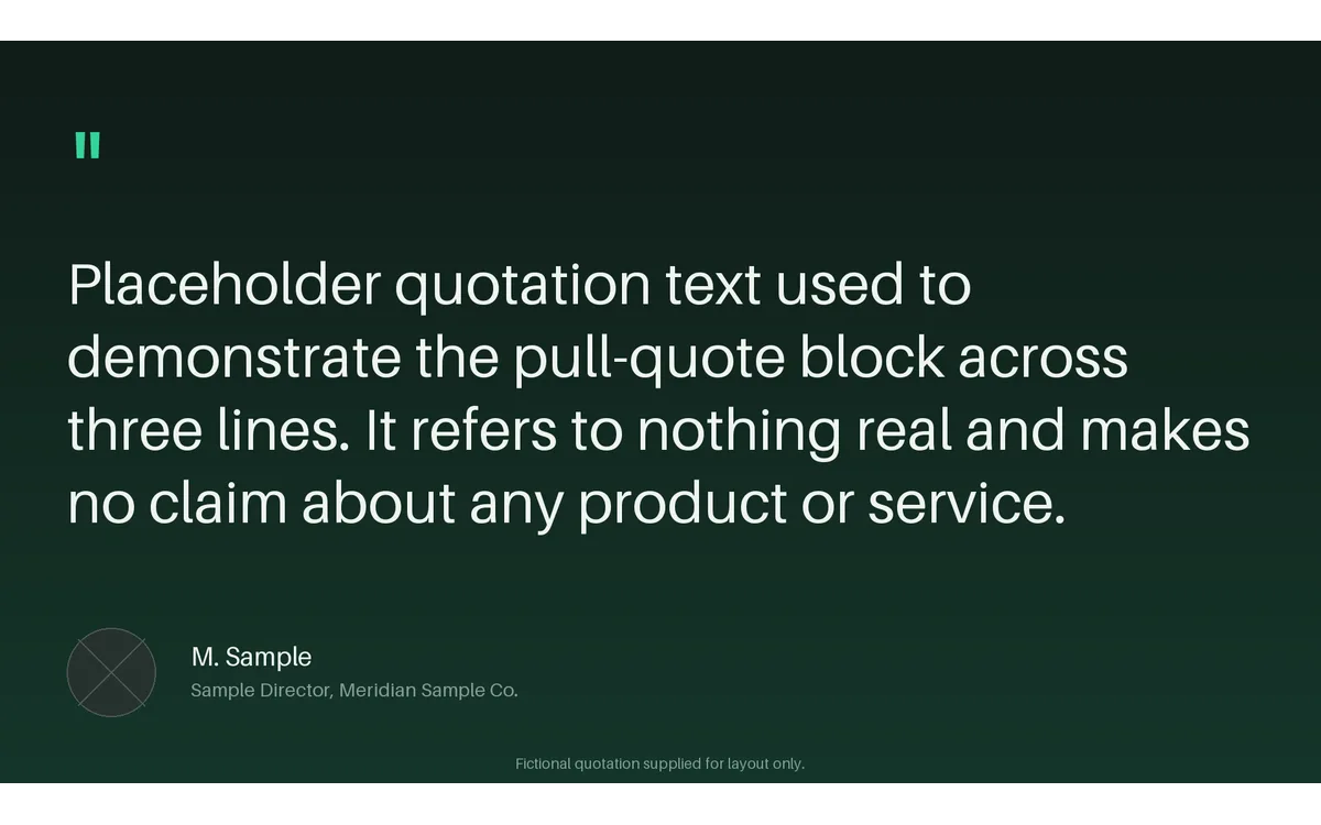 Client Quote Slide detail preview